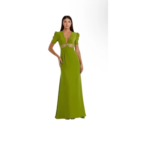 Women's Ieena for Mac Duggal Gown Green - Picture 2 of 9